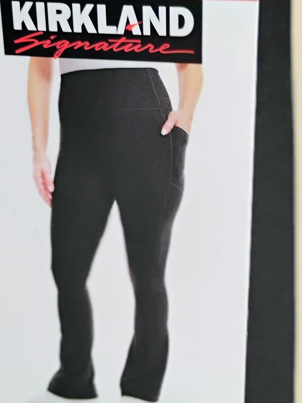 NWOT Kirkland Signature Women's Black Brushed Mini-Flare Pants Multiple Sizes